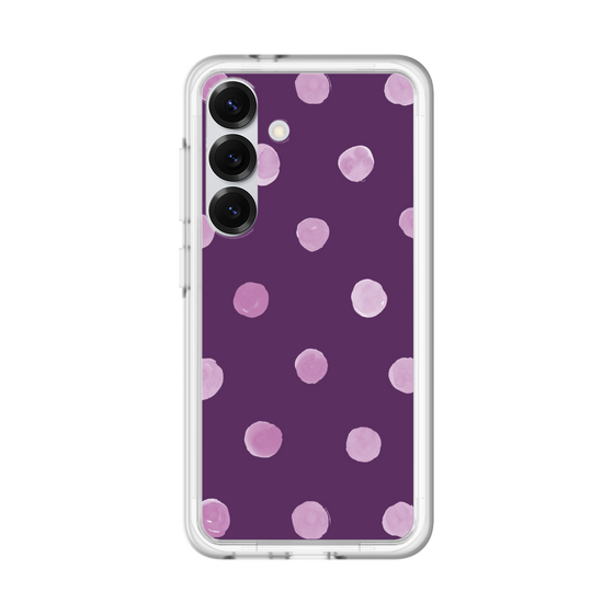 スリムプロテクションプレミアムケース［ 水彩ドット・レトロカラー - Purple ］