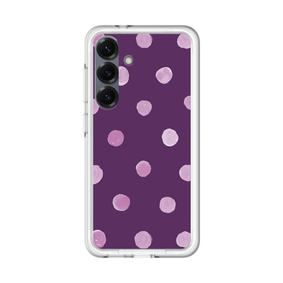 スリムプロテクションプレミアムケース［ 水彩ドット・レトロカラー - Purple ］