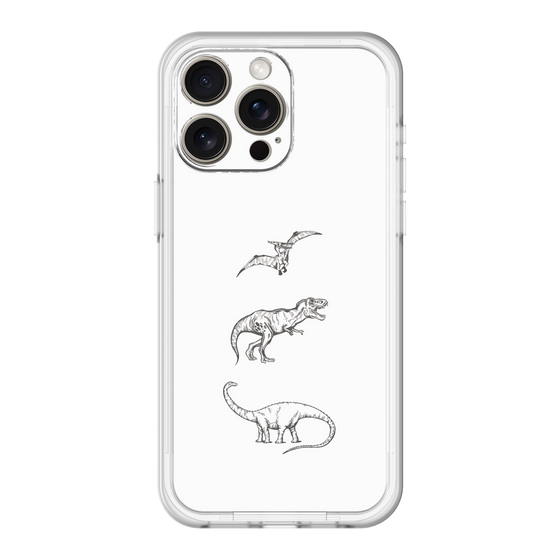 スリムプロテクションプレミアムケース［ Dinosaurs No.1 - White ］