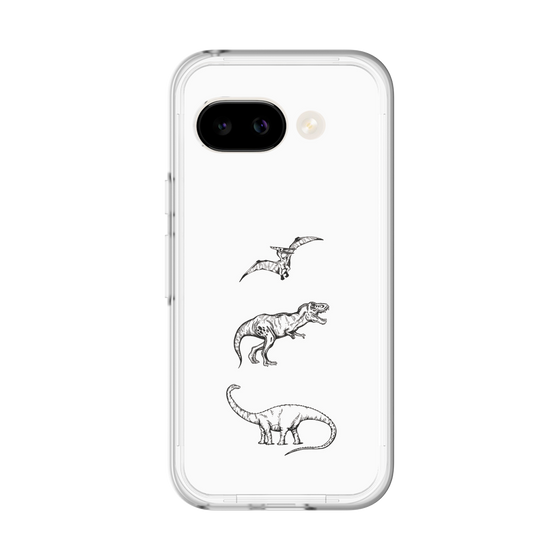 スリムプロテクションプレミアムケース［ Dinosaurs No.1 - White ］