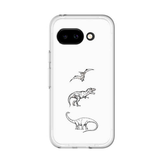 スリムプロテクションプレミアムケース［ Dinosaurs No.1 - White ］