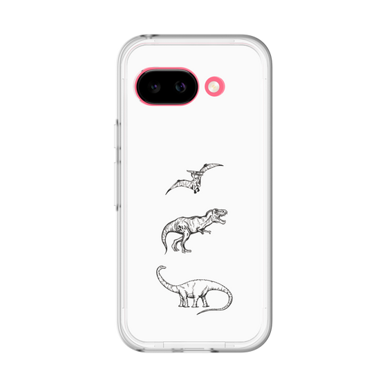 スリムプロテクションプレミアムケース［ Dinosaurs No.1 - White ］