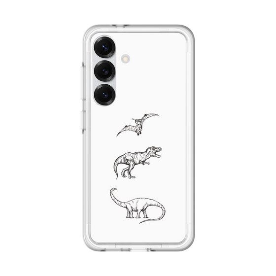 スリムプロテクションプレミアムケース［ Dinosaurs No.1 - White ］