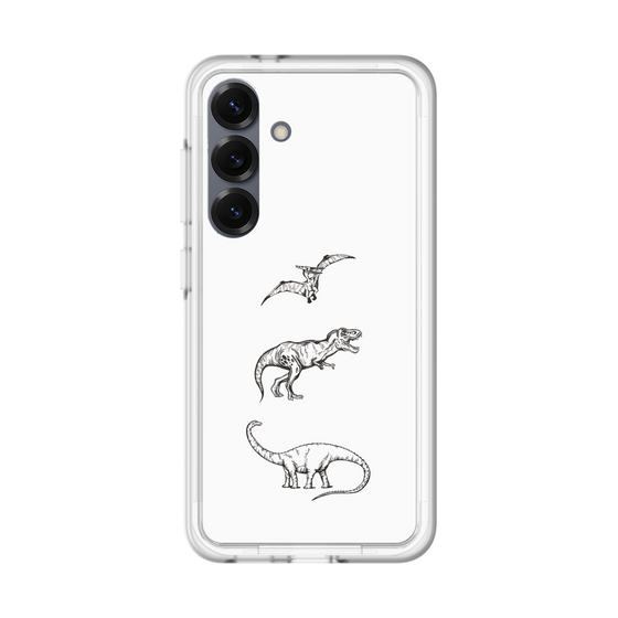 スリムプロテクションプレミアムケース［ Dinosaurs No.1 - White ］