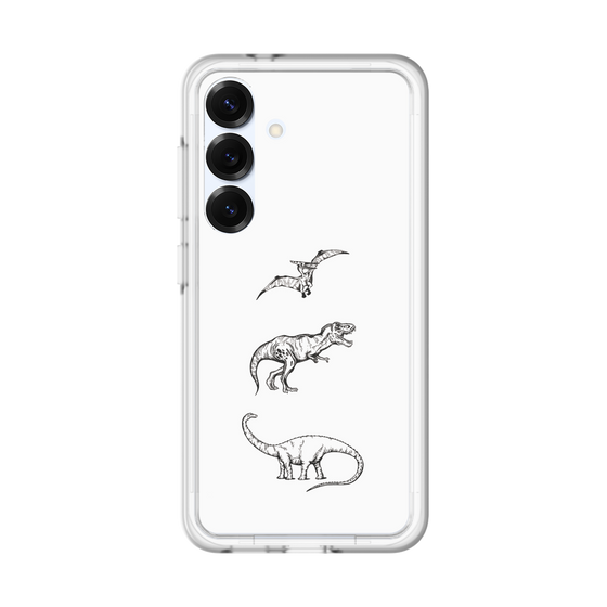 スリムプロテクションプレミアムケース［ Dinosaurs No.1 - White ］