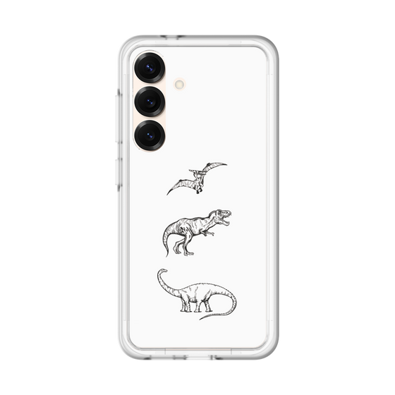 スリムプロテクションプレミアムケース［ Dinosaurs No.1 - White ］