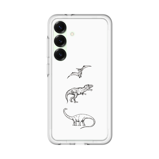 スリムプロテクションプレミアムケース［ Dinosaurs No.1 - White ］