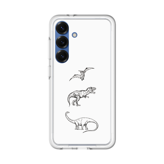 スリムプロテクションプレミアムケース［ Dinosaurs No.1 - White ］
