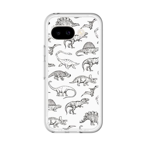 スリムプロテクションプレミアムケース［ Dinosaurs No.2 - White ］