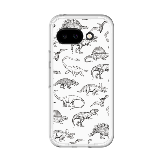 スリムプロテクションプレミアムケース［ Dinosaurs No.2 - White ］