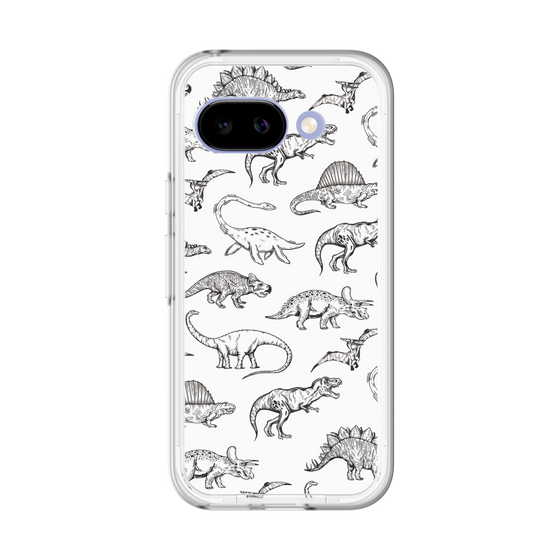 スリムプロテクションプレミアムケース［ Dinosaurs No.2 - White ］