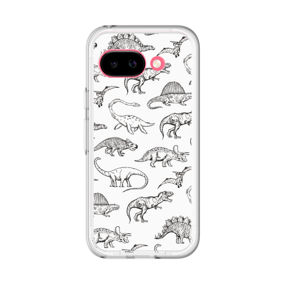 スリムプロテクションプレミアムケース［ Dinosaurs No.2 - White ］
