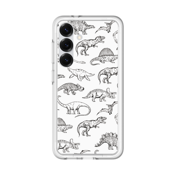 スリムプロテクションプレミアムケース［ Dinosaurs No.2 - White ］