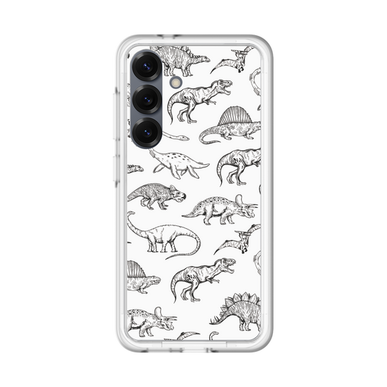 スリムプロテクションプレミアムケース［ Dinosaurs No.2 - White ］