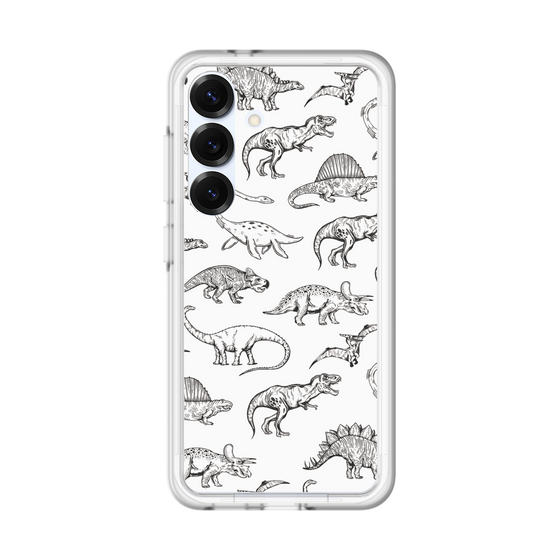 スリムプロテクションプレミアムケース［ Dinosaurs No.2 - White ］