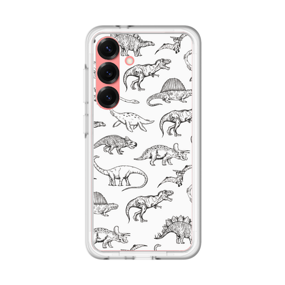 スリムプロテクションプレミアムケース［ Dinosaurs No.2 - White ］