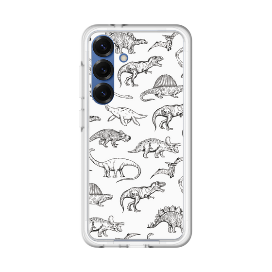 スリムプロテクションプレミアムケース［ Dinosaurs No.2 - White ］
