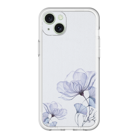 スリムプロテクションプレミアムケース［ Natural Flower - blue ］