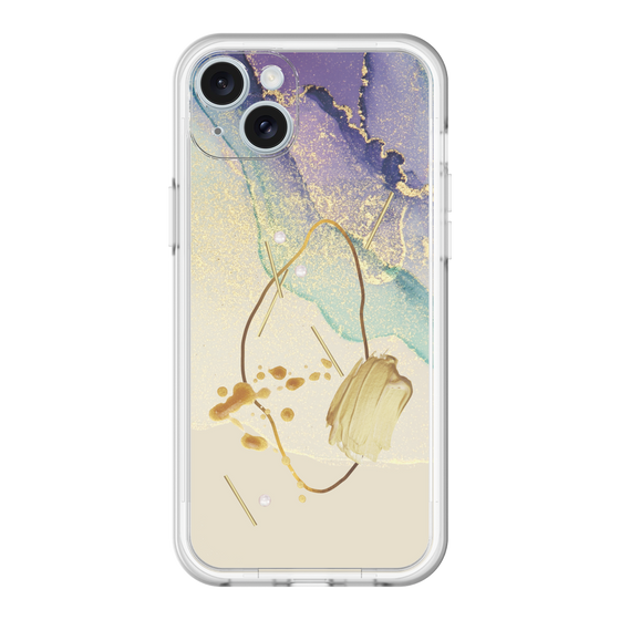 スリムプロテクションプレミアムケース［ Marble Nuance Painting Purple ］