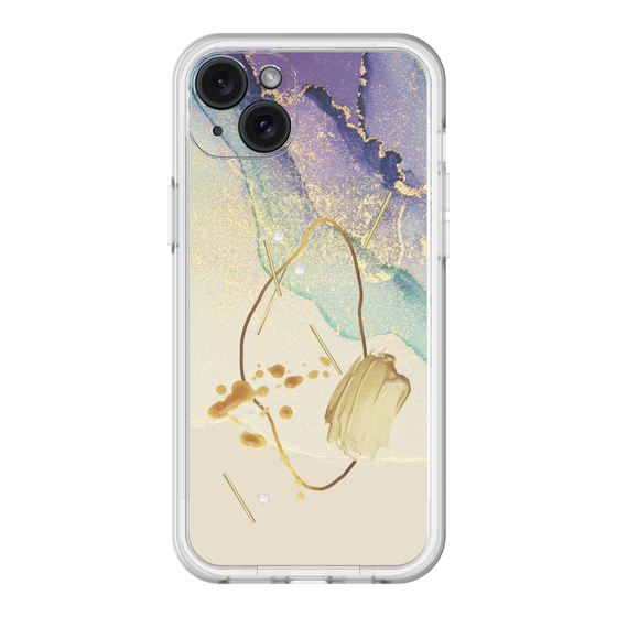 スリムプロテクションプレミアムケース［ Marble Nuance Painting Purple ］