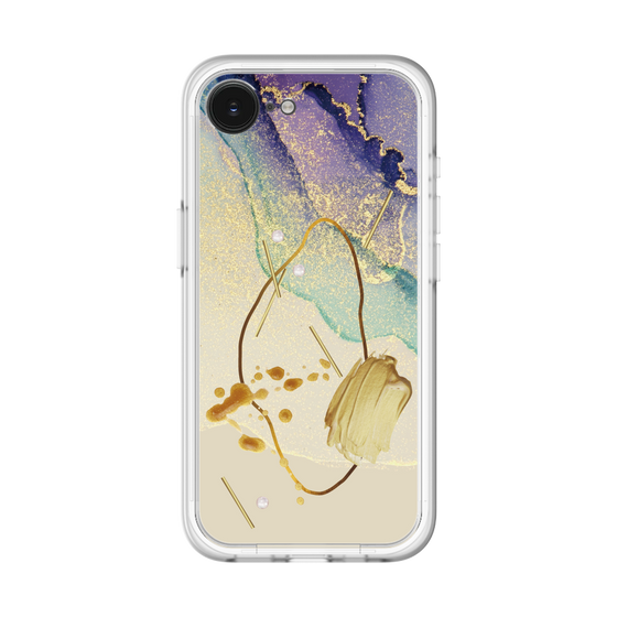 スリムプロテクションプレミアムケース［ Marble Nuance Painting Purple ］