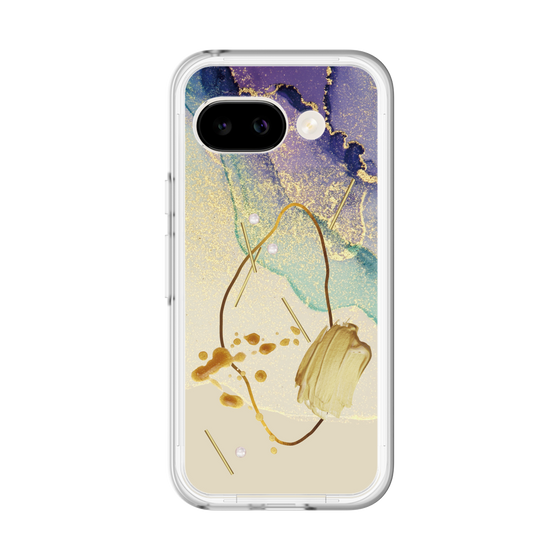 スリムプロテクションプレミアムケース［ Marble Nuance Painting Purple ］