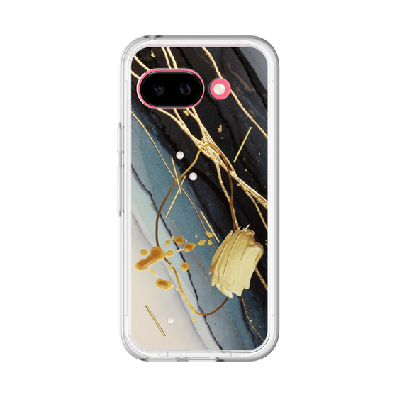 スリムプロテクションプレミアムケース［ Marble Nuance Painting Black ］