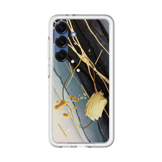 スリムプロテクションプレミアムケース［ Marble Nuance Painting Black ］