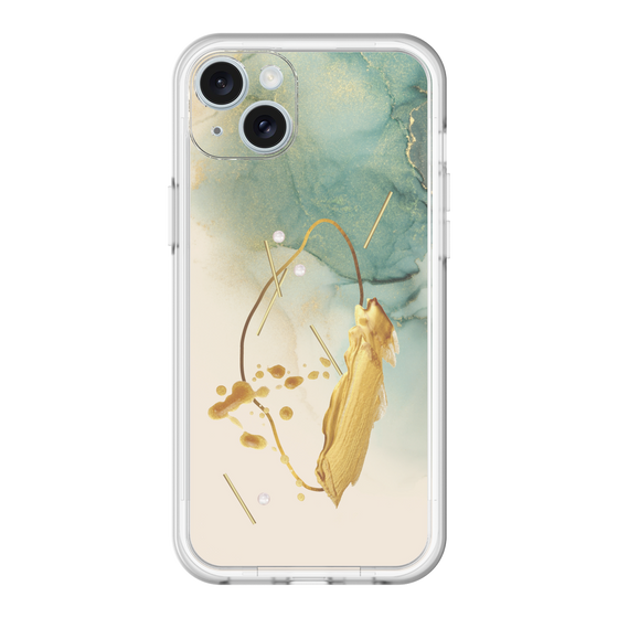 スリムプロテクションプレミアムケース［ Marble Nuance Painting Green ］