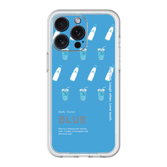 スリムプロテクションプレミアムケース［ BLUE-Ramune soda ］