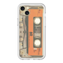 スリムプロテクションプレミアムケース［ RETORO CASSETTE TAPE - Skeleton Orange ］