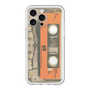 スリムプロテクションプレミアムケース［ RETORO CASSETTE TAPE - Skeleton Orange ］