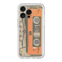 スリムプロテクションプレミアムケース［ RETORO CASSETTE TAPE - Skeleton Orange ］