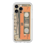 スリムプロテクションプレミアムケース［ RETORO CASSETTE TAPE - Skeleton Orange ］