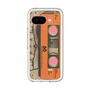 スリムプロテクションプレミアムケース［ RETORO CASSETTE TAPE - Skeleton Orange ］
