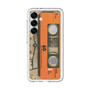 スリムプロテクションプレミアムケース［ RETORO CASSETTE TAPE - Skeleton Orange ］
