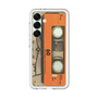 スリムプロテクションプレミアムケース［ RETORO CASSETTE TAPE - Skeleton Orange ］