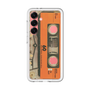 スリムプロテクションプレミアムケース［ RETORO CASSETTE TAPE - Skeleton Orange ］