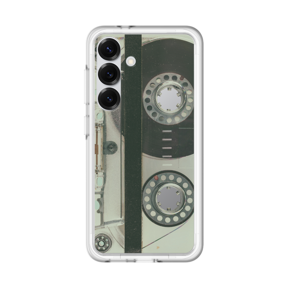 スリムプロテクションプレミアムケース［ RETORO CASSETTE TAPE - Skeleton Blue ］