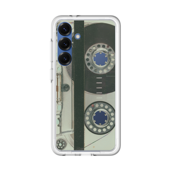 スリムプロテクションプレミアムケース［ RETORO CASSETTE TAPE - Skeleton Blue ］