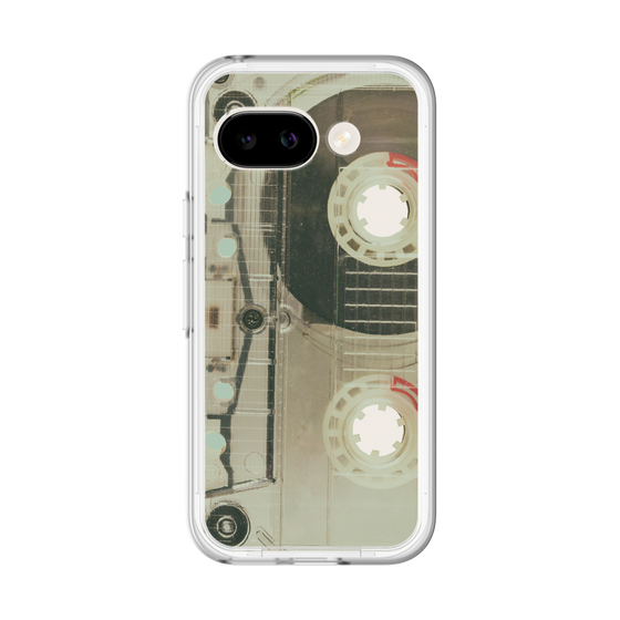 スリムプロテクションプレミアムケース［ RETORO CASSETTE TAPE - Skeleton Red ］