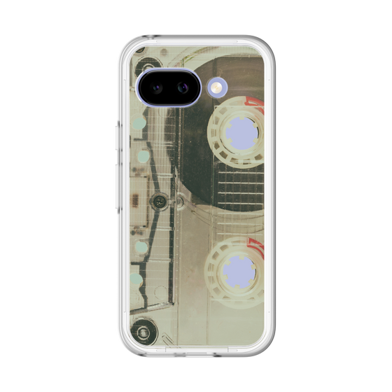 スリムプロテクションプレミアムケース［ RETORO CASSETTE TAPE - Skeleton Red ］