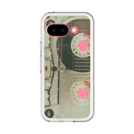 スリムプロテクションプレミアムケース［ RETORO CASSETTE TAPE - Skeleton Red ］