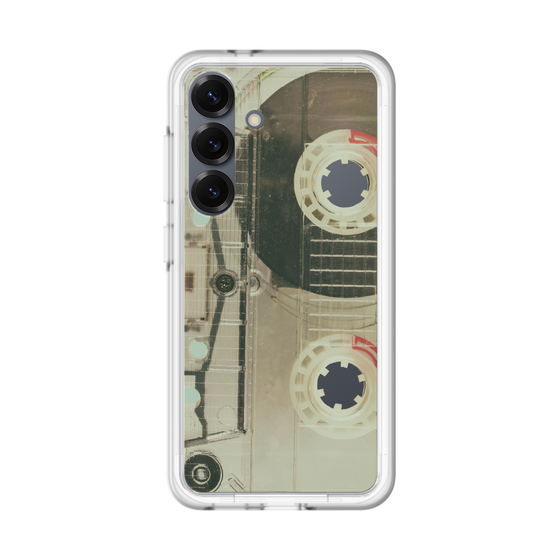 スリムプロテクションプレミアムケース［ RETORO CASSETTE TAPE - Skeleton Red ］