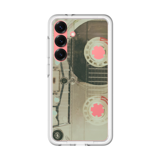 スリムプロテクションプレミアムケース［ RETORO CASSETTE TAPE - Skeleton Red ］