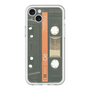 スリムプロテクションプレミアムケース［ RETORO CASSETTE TAPE - Opacity Black ］