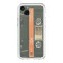 スリムプロテクションプレミアムケース［ RETORO CASSETTE TAPE - Opacity Black ］