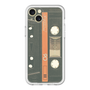 スリムプロテクションプレミアムケース［ RETORO CASSETTE TAPE - Opacity Black ］