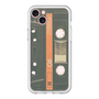 スリムプロテクションプレミアムケース［ RETORO CASSETTE TAPE - Opacity Black ］