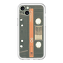 スリムプロテクションプレミアムケース［ RETORO CASSETTE TAPE - Opacity Black ］